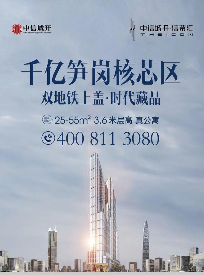 户型价格解析（附户型景观详细资料）瓦力棋牌罗湖笋岗中信城开信荣汇项目(图3)